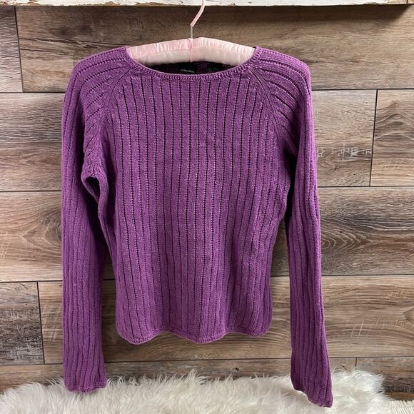 Exhilaration Purple Pullover Long Sleeve Sweater, Size Small - Picture 1 of 6